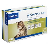 Мильпро Кэт (Вирбак) для котят (4 таб/уп)