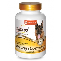 Юнитабс BrewersComplex с пивными дрожжами для крупных собак, уп. 100 таб.