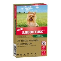 Адвантикс  для собак до 4кг, пип. 0,4мл (1 пип/уп)