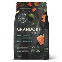 GRANDORF FRESH CAT Salmon STERILISED сухой корм для стерелизованных кошек, лосось, батат