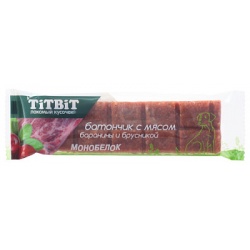 Титбит Батончик с бараниной и брусникой 40 г
