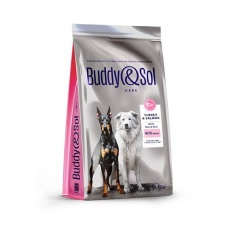Buddy Sol сухой корм для собак здоровье кожи и шерсти, индейка и лосось