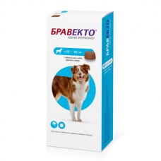 Бравекто жев. таблетка для собак от 20 до 40 кг, 1000 мг (1 таб/уп) 