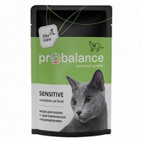 Probalance корм консервы для кошек с чувствит.пищеварением, пауч, 85г