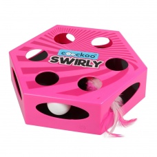 EBI Coockoo Интерактивная игрушка для кошек "SWIRLY", розовая, 20,4x6,8x23см