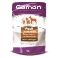 Gemon Dog Pouch паучи для собак кусочки дичи 100г