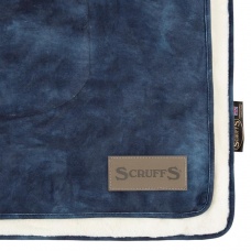 SCRUFFS Одеяло для животных "Kensington", экозамша, синее, 110х72,5см