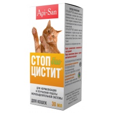 Стоп-Цистит био (Апи-Сан) суспензия для кошек, флак. 30 мл