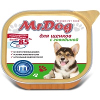Mr.Dog консервы для щенков с Говядиной