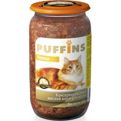 Puffins консервы для кошек Курица