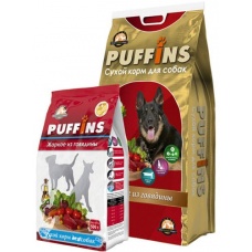 Puffins сухой корм для собак Жаркое из говядины
